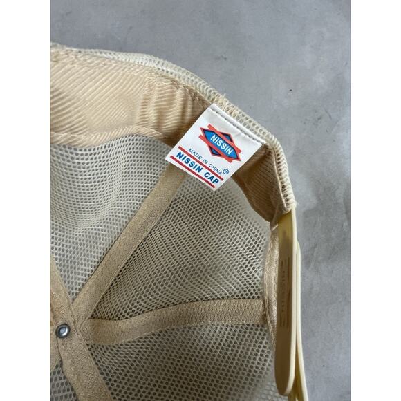 Smiley Face Snapback Trucker Hat Mesh Vented Adjustable Mesh Back Nissan - Picture 6 of 7